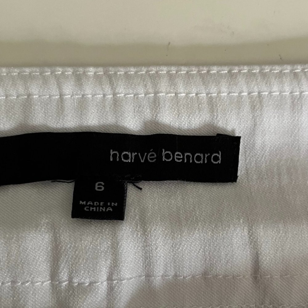 Harve Bernard White Skinny Cropped Pants 6 - Picture 3 of 3